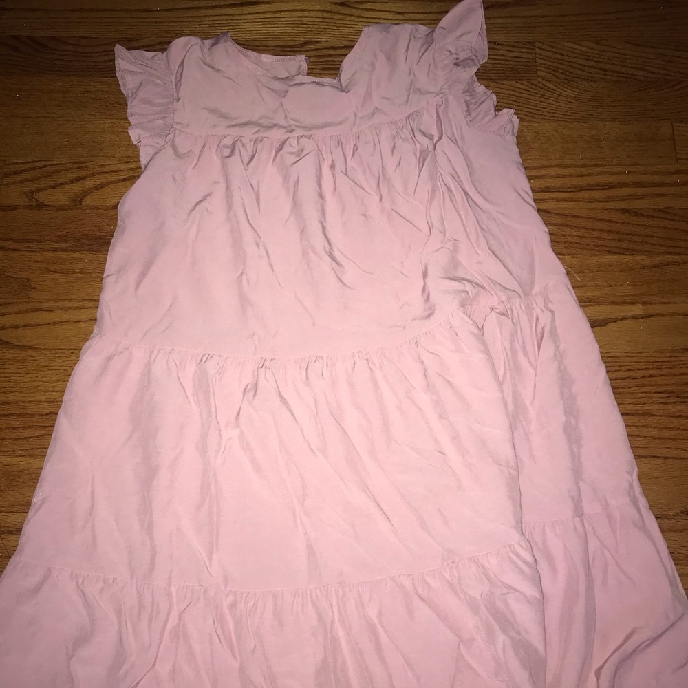 Pink flowy dress